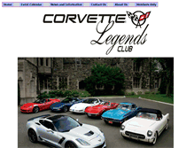 Tablet Screenshot of corvettelegends.net
